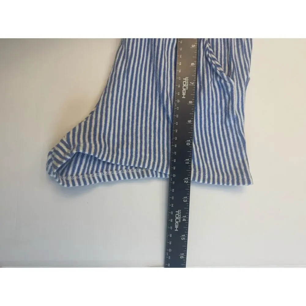 Tommy Bahama Girls Blue White Stripe Lounge Shorts Size L 10/12